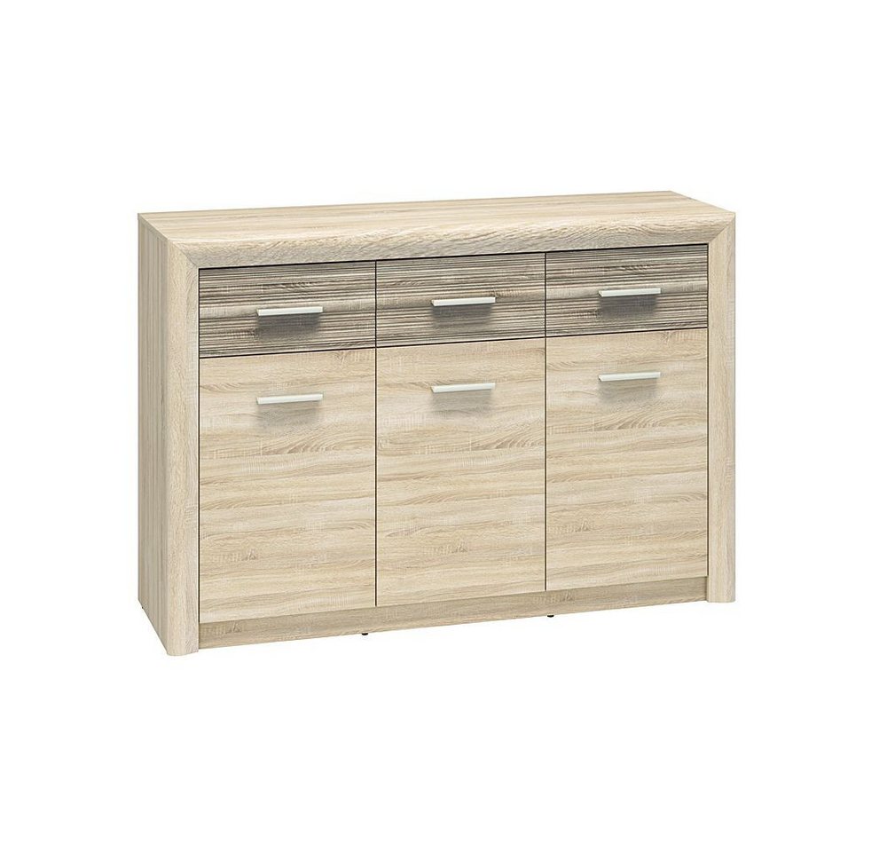 Lomadox Sideboard CORK-131, Kommode 138 cm Anrichte Kiefer hell 138/94/43 cm von Lomadox