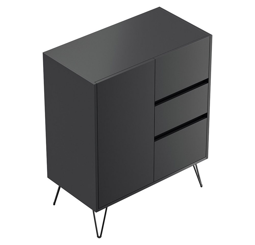 Lomadox Sideboard INDIANAPOLIS-02, 79cm breit, graphit, grifflos Lomadox Sideboard INDIANAPOLIS-02, 79cm breit, graphit, grifflos von Lomadox