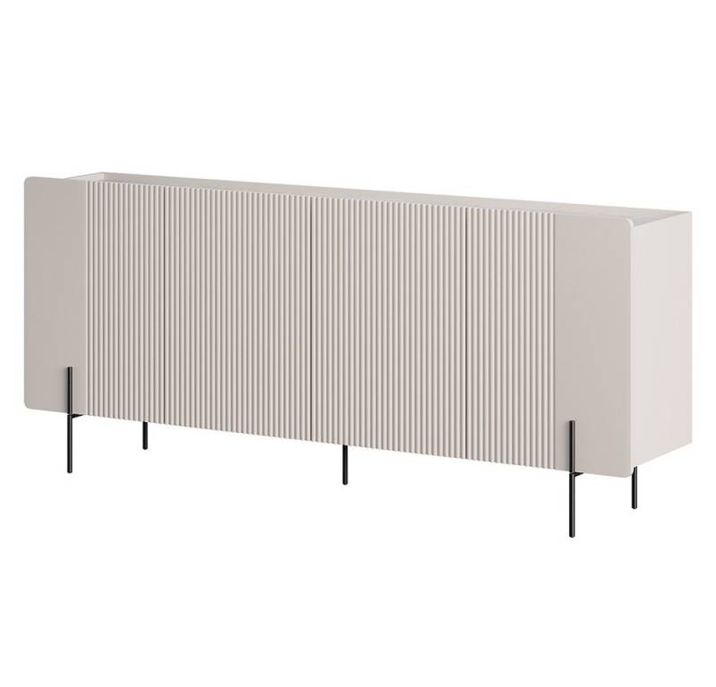 Lomadox Sideboard MEAFORD-141, in Kaschmir, Rillenfront, 100 cm breit, grifflos, 4 Softclose-Türen Lomadox Sideboard MEAFORD-141, in Kaschmir, Rillenfront, 100 cm breit, grifflos, 4 Softclose-Türen von Lomadox