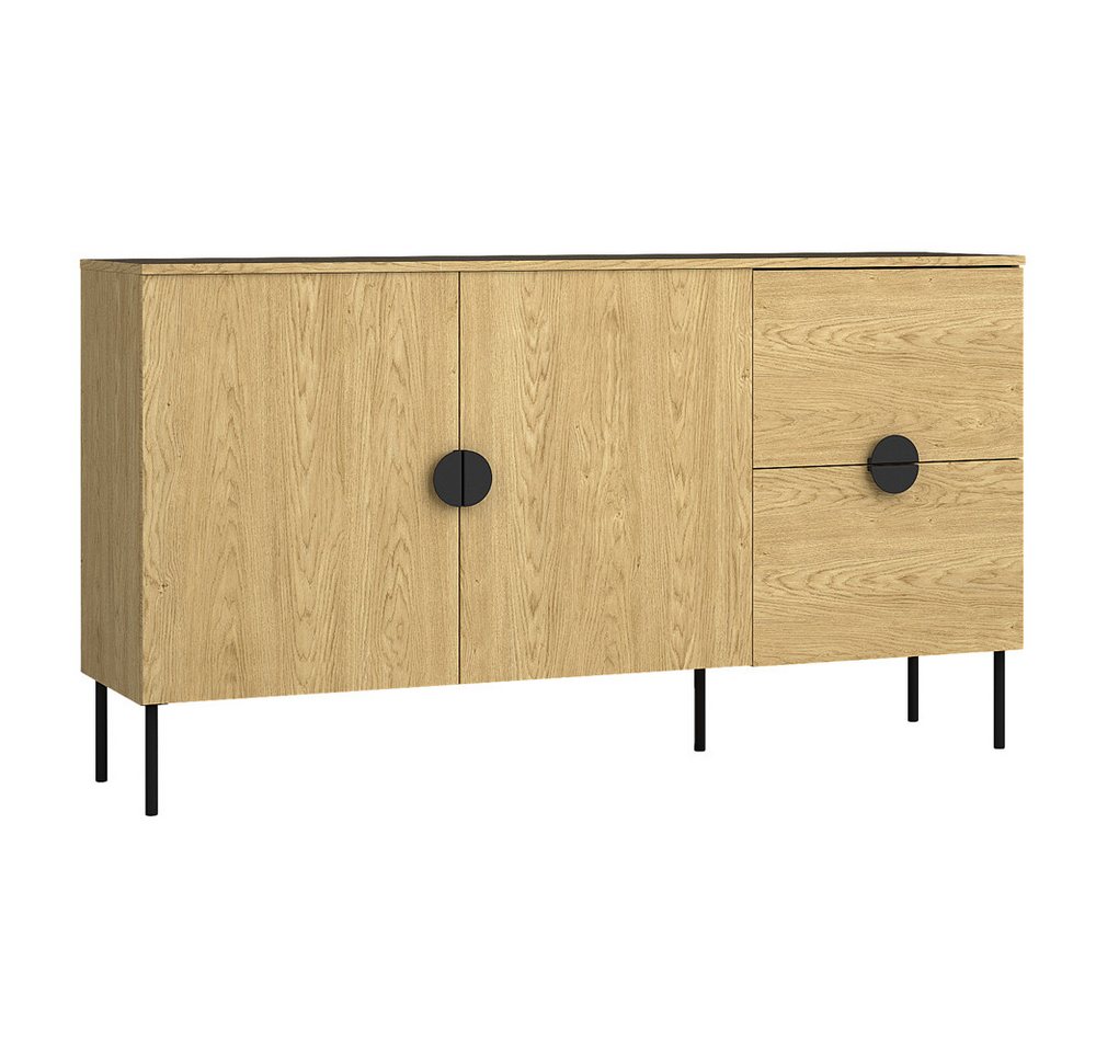 Lomadox Sideboard MOLONG-166, Kommode Anrichte Wohnzimmer Esszimmer Eiche Mid Century 160 cm breit Lomadox Sideboard MOLONG-166, Kommode Anrichte Wohnzimmer Esszimmer Eiche Mid Century 160 cm breit von Lomadox
