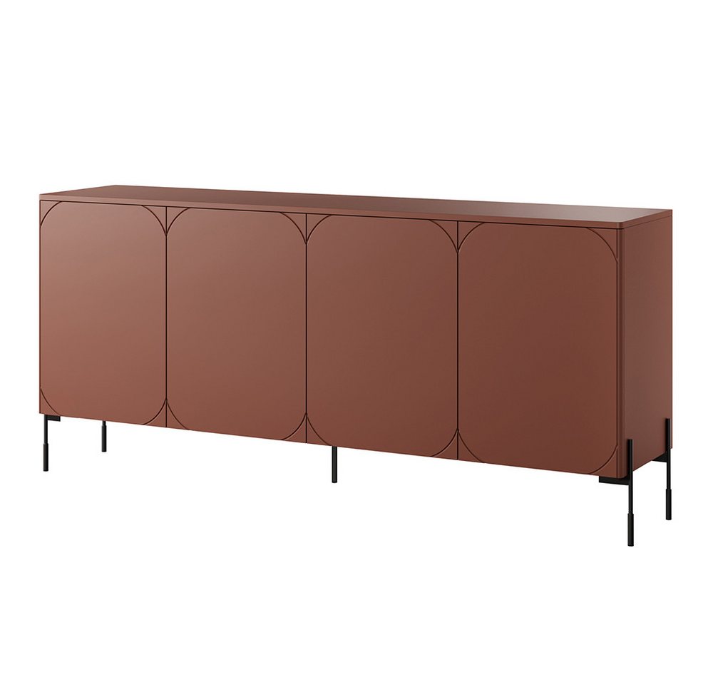 Lomadox Sideboard SPLIT-141, burgunder rot matt 204 cm Metallfüße Softclose Push-to-open grifflos Lomadox Sideboard SPLIT-141, burgunder rot matt 204 cm Metallfüße Softclose Push-to-open grifflos von Lomadox