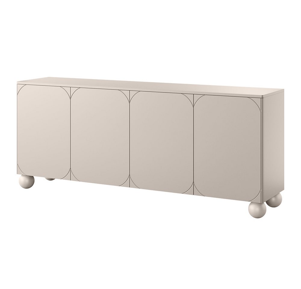 Lomadox Sideboard SPLIT-141, kaschmir beige matt 200 cm Kugelfüße grifflos Push-to-open Softclose Lomadox Sideboard SPLIT-141, kaschmir beige matt 200 cm Kugelfüße grifflos Push-to-open Softclose von Lomadox