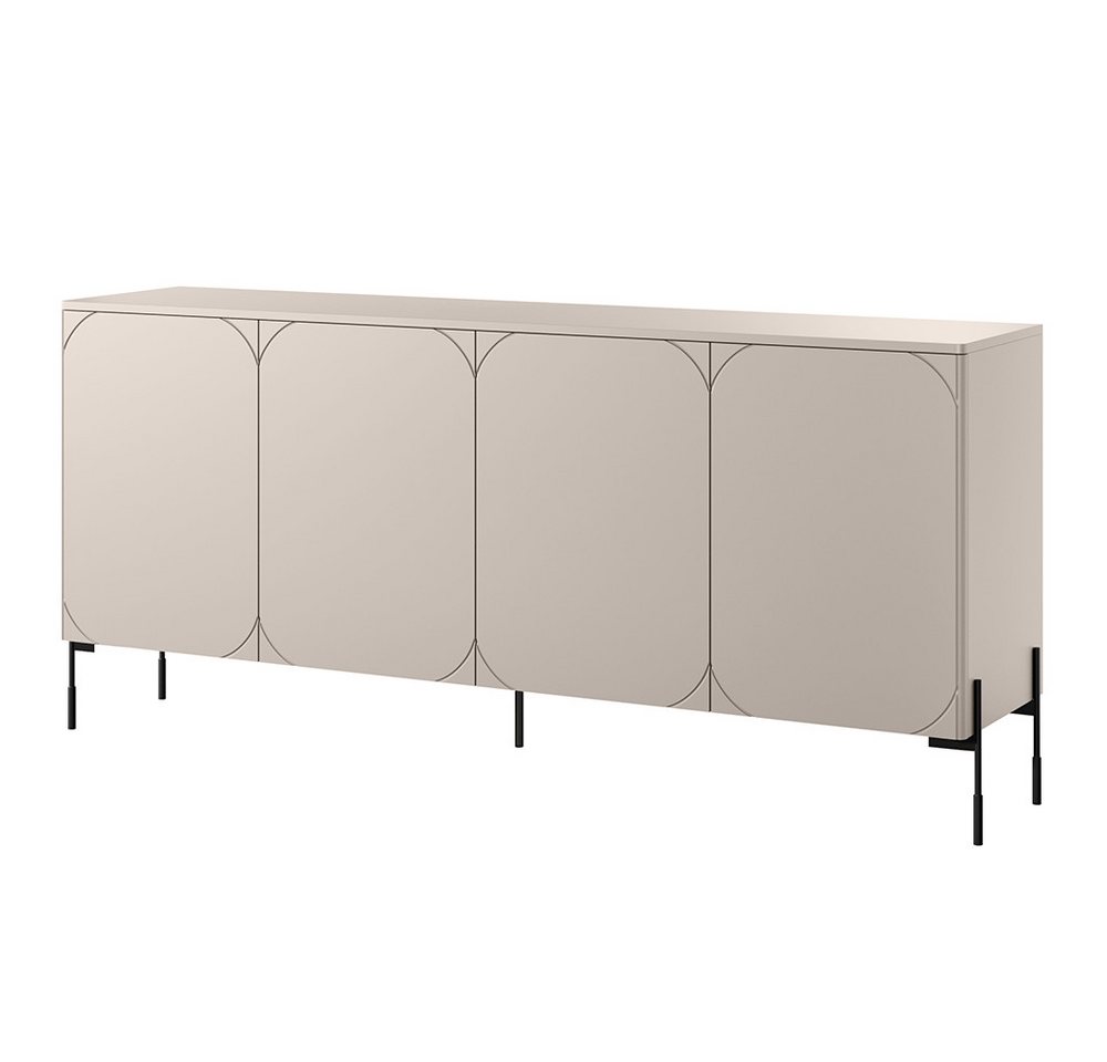 Lomadox Sideboard SPLIT-141, kaschmir matt 204 cm Metallfüße grifflos Push-to-open Softclose Lomadox Sideboard SPLIT-141, kaschmir matt 204 cm Metallfüße grifflos Push-to-open Softclose von Lomadox