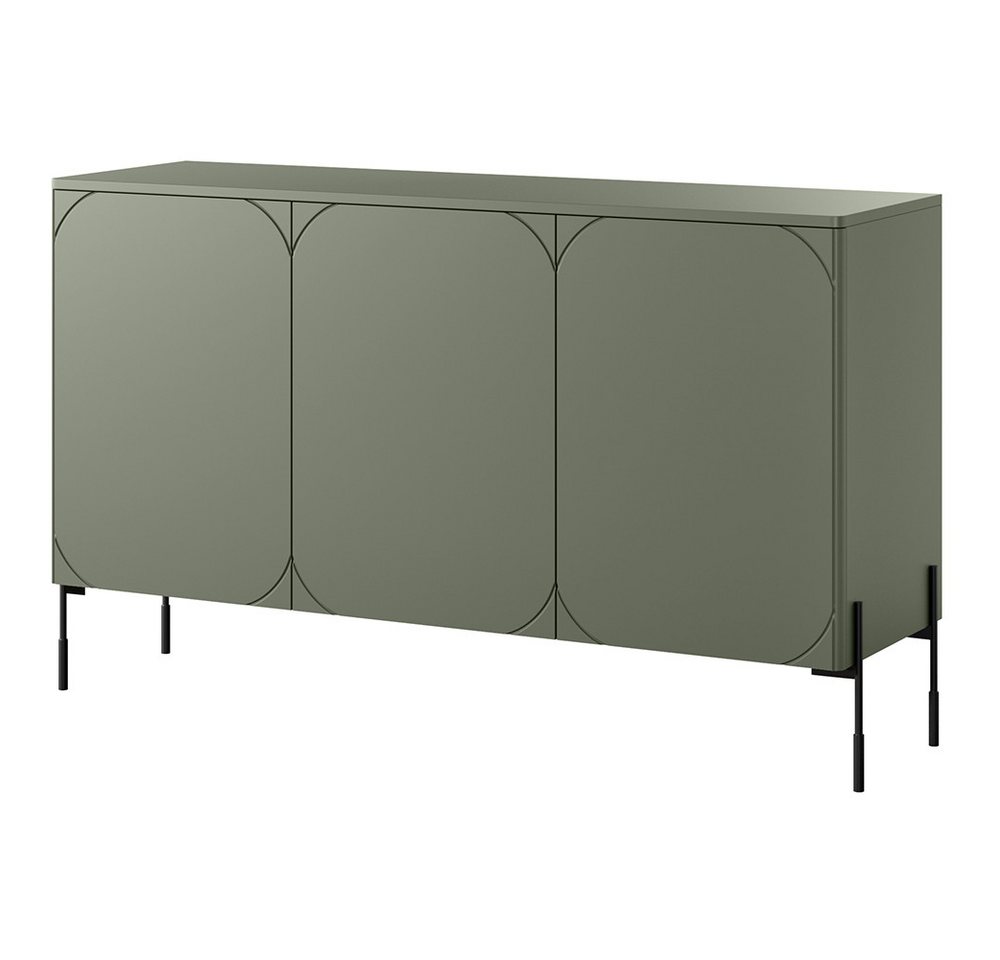 Lomadox Sideboard SPLIT-141, oliv grün matt 154 cm Metallfüße grifflos Push-to-open Softclose Lomadox Sideboard SPLIT-141, oliv grün matt 154 cm Metallfüße grifflos Push-to-open Softclose von Lomadox