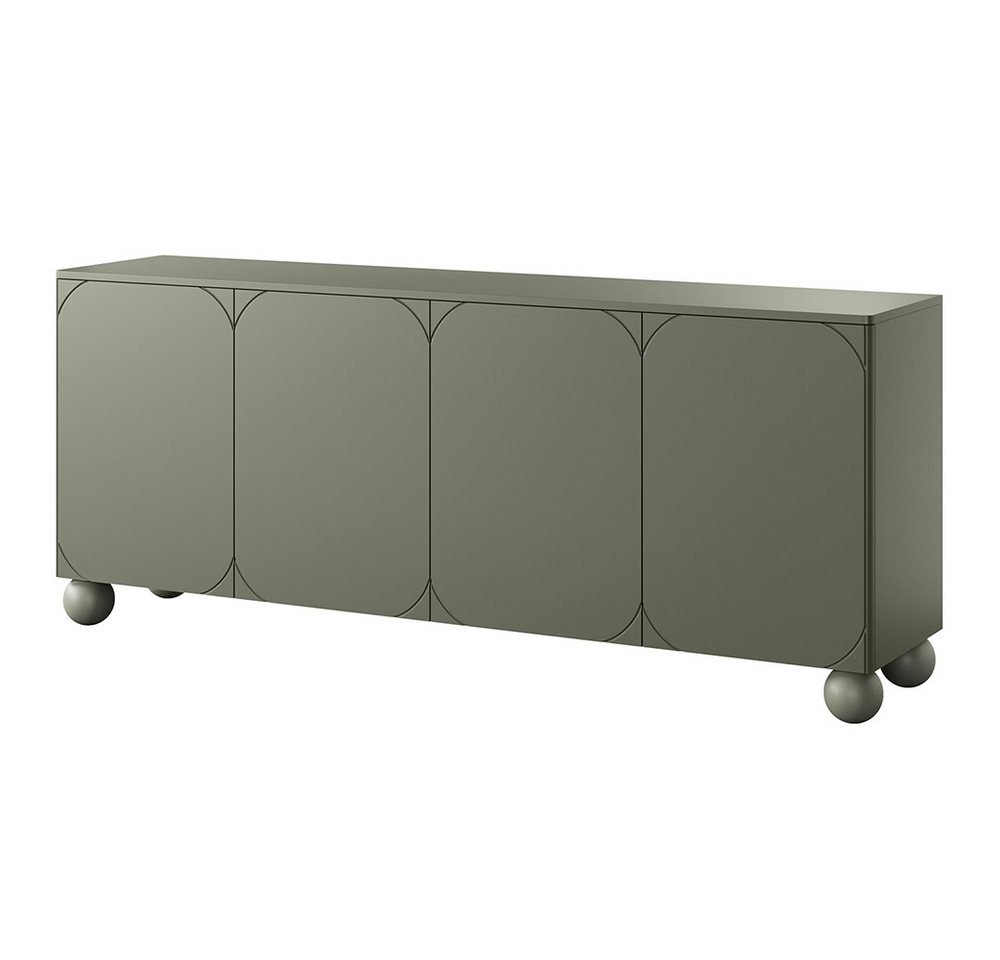 Lomadox Sideboard SPLIT-141, oliv grün matt 200 cm Kugelfüße grifflos Softclose Push-to-open Lomadox Sideboard SPLIT-141, oliv grün matt 200 cm Kugelfüße grifflos Softclose Push-to-open von Lomadox