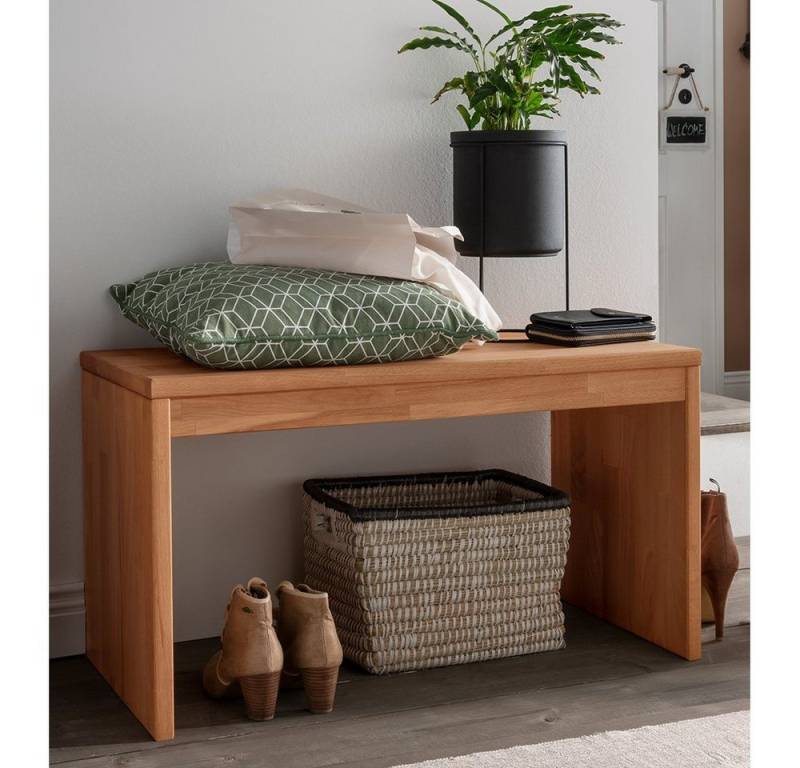 Lomadox Schuhbank CUENCA-137, Buche Massivholz, 82 cm breit, max. 200 kg belastbar von Lomadox