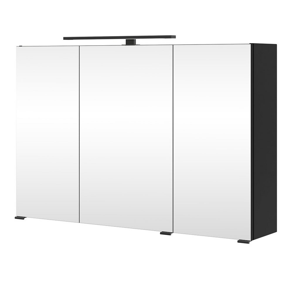 Lomadox Spiegelschrank ATELLA-03 in schwarz, mit LED-Aufbauleuchte, Schalter und Steckdose Lomadox Spiegelschrank ATELLA-03 in schwarz, mit LED-Aufbauleuchte, Schalter und Steckdose von Lomadox