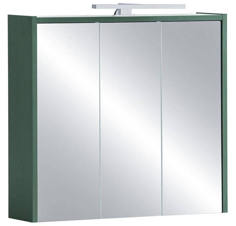 Lomadox Spiegelschrank LOANO-80 Badezimmerschrank Badezimmerspiegel Kosmetikspiegel modern in grün von Lomadox