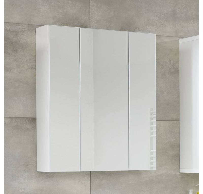 Lomadox Spiegelschrank MANACOR-19 3 Türen, in weiß, 60x74x18 cm von Lomadox