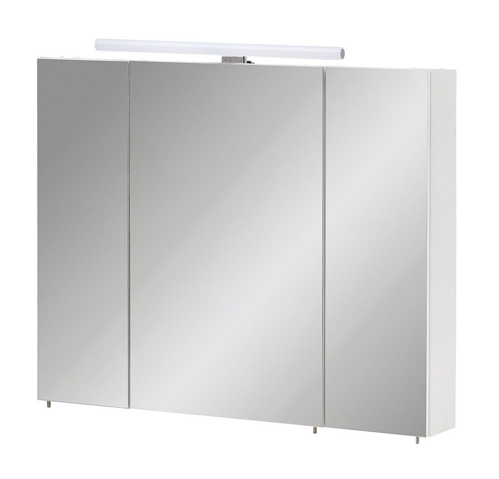 Lomadox Spiegelschrank MESA-80 weiß matt Badezimmer LED Aufbauleuchte 80x70,7x15,7 cm Lomadox Spiegelschrank MESA-80 weiß matt Badezimmer LED Aufbauleuchte 80x70,7x15,7 cm von Lomadox