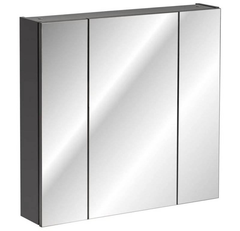 Lomadox Spiegelschrank MODENA-56 Badezimmer 80 cm in anthrazit, B/H/T: ca. 80/75/16 cm von Lomadox