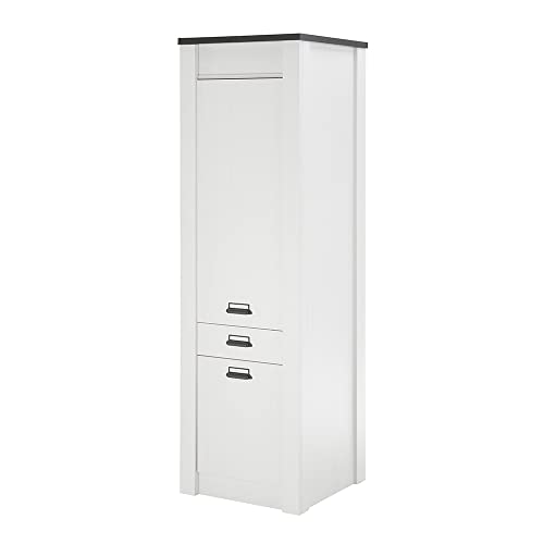 Lomadox Stauraumschrank in Pinie weiß Nb. mit anthrazit, B/H/T ca. 62/201/64 cm Lomadox Stauraumschrank in Pinie weiß Nb. mit anthrazit, B/H/T ca. 62/201/64 cm von Lomadox