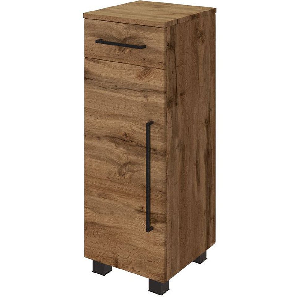 Lomadox Unterschrank MANLY-03 Badezimmer Schrank Eiche modern Seitenschrank Badschrank 30/84/35 cm von Lomadox