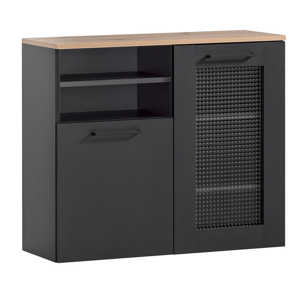 Lomadox Hängeschrank MASON-80 schwarz matt Eiche Hängeschrank Unterschrank 80,4x70x32 cm Lomadox Hängeschrank MASON-80 schwarz matt Eiche Hängeschrank Unterschrank 80,4x70x32 cm von Lomadox