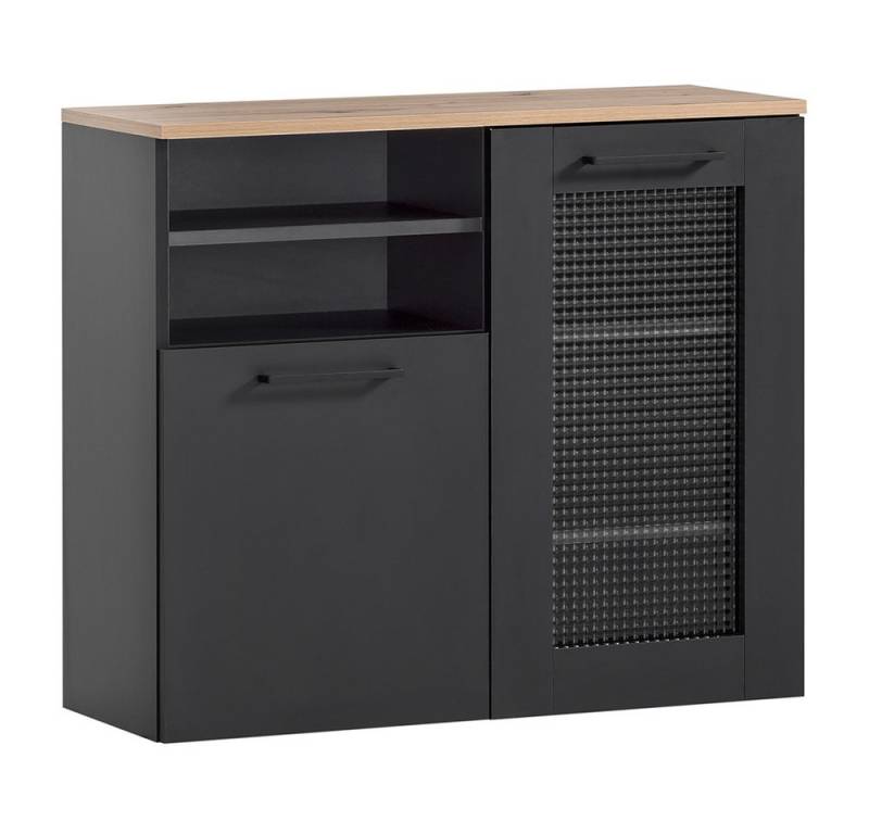 Lomadox Hängeschrank MASON-80 schwarz matt Eiche Hängeschrank Unterschrank 80,4x70x32 cm Lomadox Hängeschrank MASON-80 schwarz matt Eiche Hängeschrank Unterschrank 80,4x70x32 cm von Lomadox