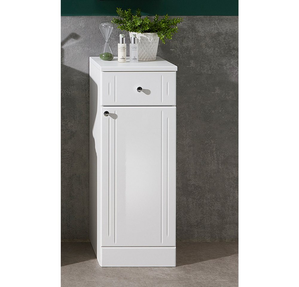 Lomadox Unterschrank NEMI-66 Bad in weiß mit weiß Hochglanz, B/H/T: ca. 32,5/85,4/33 cm Lomadox Unterschrank NEMI-66 Bad in weiß mit weiß Hochglanz, B/H/T: ca. 32,5/85,4/33 cm von Lomadox