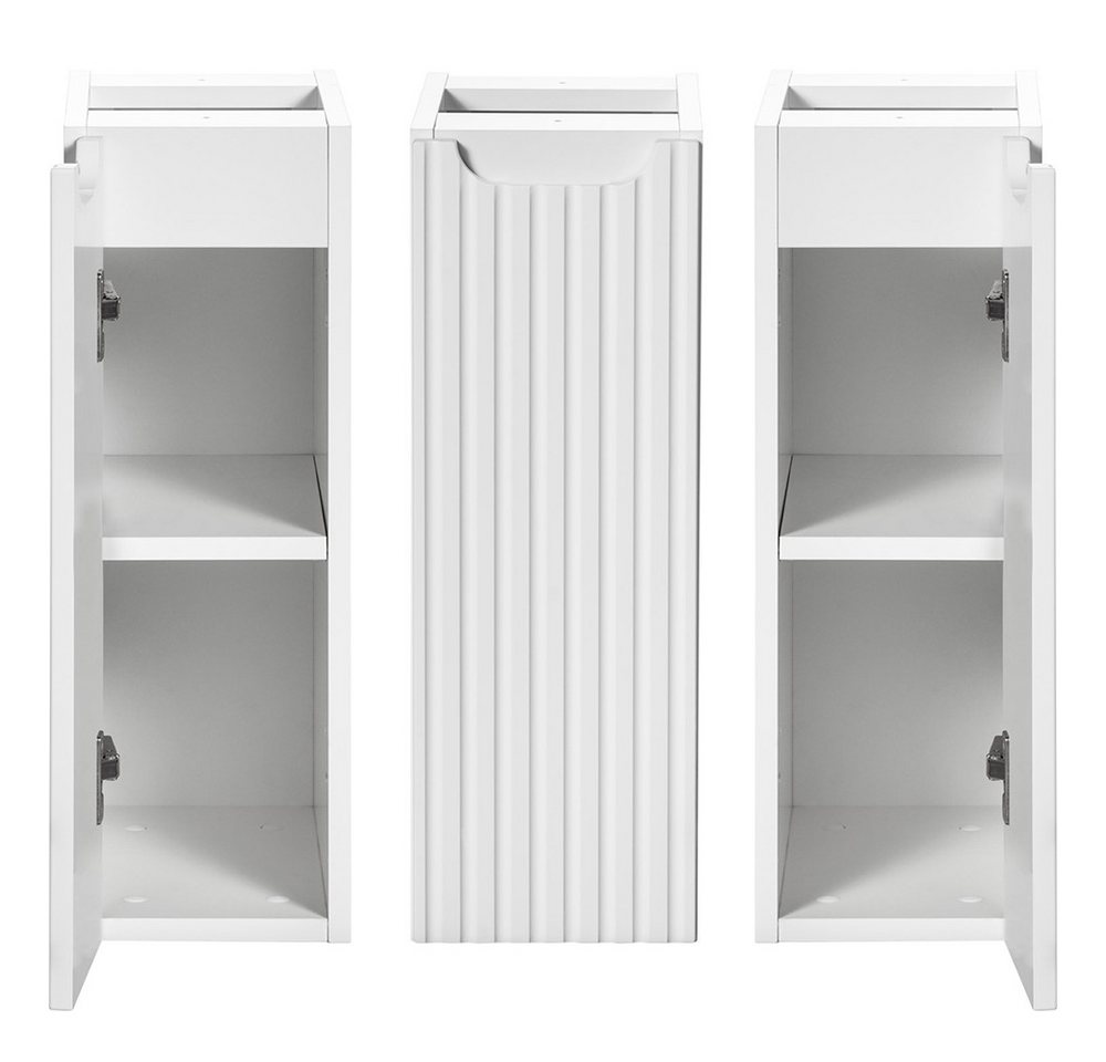 Lomadox Unterschrank NEWPORT-56-WHITE weiß mit gerillter Front, ca. 20/57/39cm Lomadox Unterschrank NEWPORT-56-WHITE weiß mit gerillter Front, ca. 20/57/39cm von Lomadox