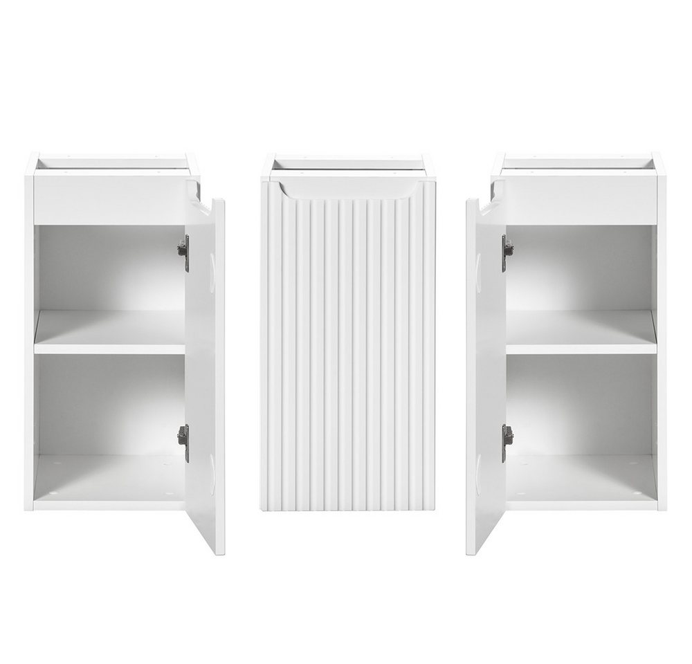 Lomadox Unterschrank NEWPORT-56-WHITE weiß mit gerillter Front, ca. 30/57/39 cm Lomadox Unterschrank NEWPORT-56-WHITE weiß mit gerillter Front, ca. 30/57/39 cm von Lomadox
