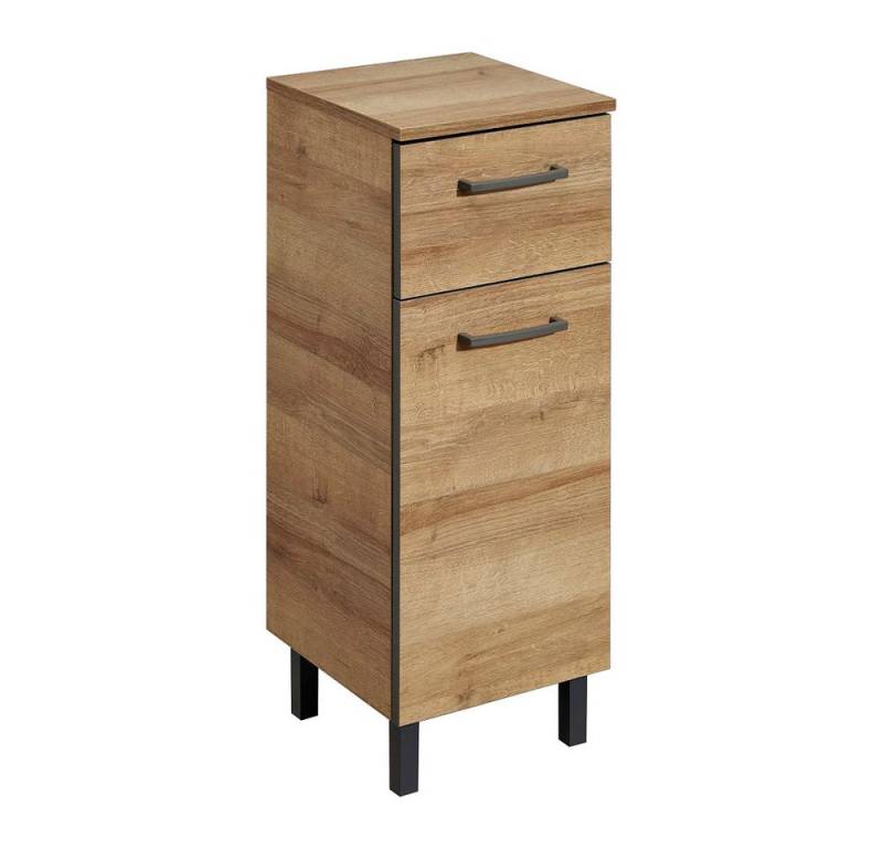 Lomadox Unterschrank RECIFE-66 Badezimmer in Riviera Eiche quer Nb, mit grauer Kante - : 30/81/33cm Lomadox Unterschrank RECIFE-66 Badezimmer in Riviera Eiche quer Nb, mit grauer Kante - : 30/81/33cm von Lomadox