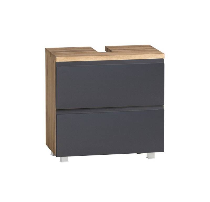 Lomadox Waschbeckenschrank VASTO-03-GREY 60cm in Wotan Eiche Nb. mit grau matt, B/H/T ca. 60/56/35 cm Lomadox Waschbeckenschrank VASTO-03-GREY 60cm in Wotan Eiche Nb. mit grau matt, B/H/T ca. 60/56/35 cm von Lomadox