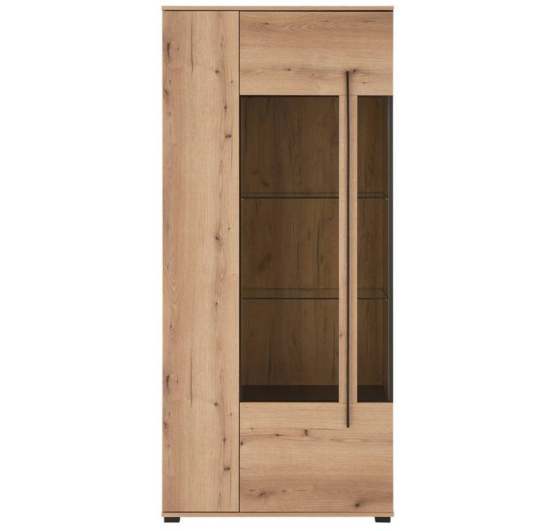 Lomadox Vitrine COLORADO-61 Vitrinenschrank 90 cm breit in Eiche Nb. von Lomadox