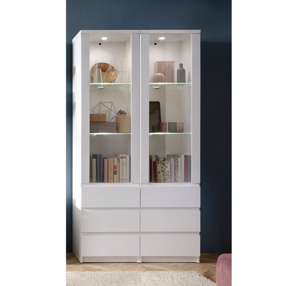 Lomadox Wohnzimmer-Set FORTALEZA-129, (Mega-Spar-Set, 2-St., 2-tlg), 2er Set in weiß mit LED-Beleuchtung Lomadox Wohnzimmer-Set FORTALEZA-129, (Mega-Spar-Set, 2-St., 2-tlg), 2er Set in weiß mit LED-Beleuchtung von Lomadox