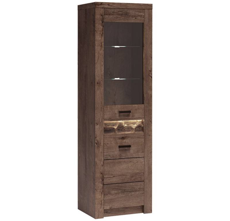 Lomadox Vitrine INGENIO-161 Standvitrine Hochschrank mit LED Beleuchtung modern braun Lomadox Vitrine INGENIO-161 Standvitrine Hochschrank mit LED Beleuchtung modern braun von Lomadox