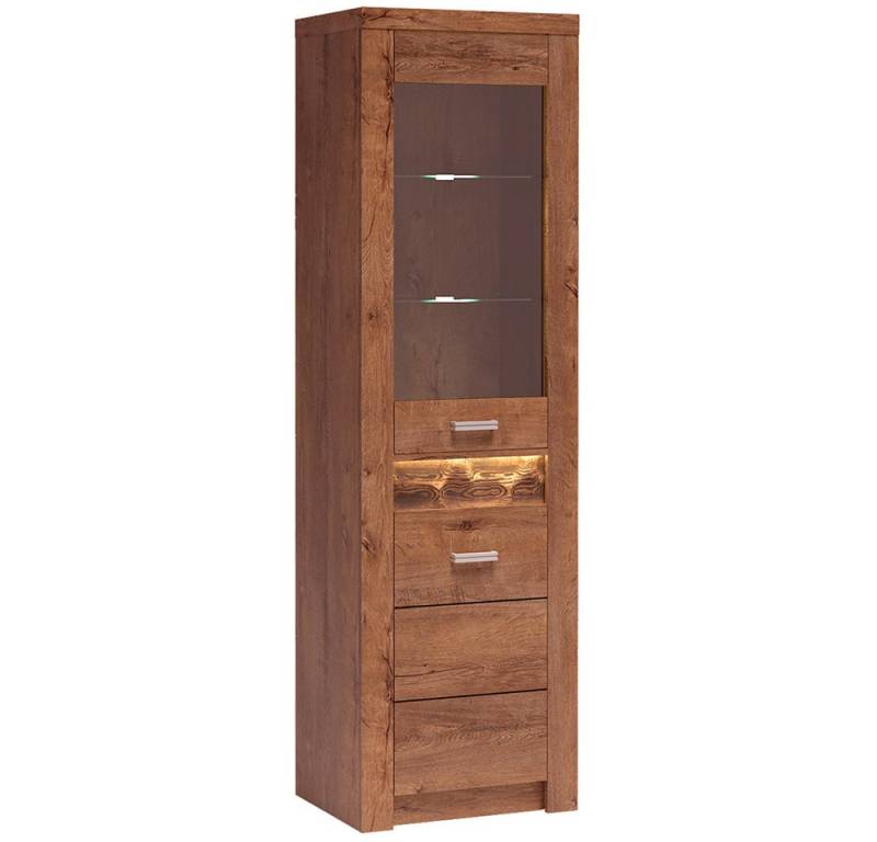 Lomadox Vitrine INGENIO-161 Standvitrine Hochschrank mit LED Beleuchtung modern braun Lomadox Vitrine INGENIO-161 Standvitrine Hochschrank mit LED Beleuchtung modern braun von Lomadox
