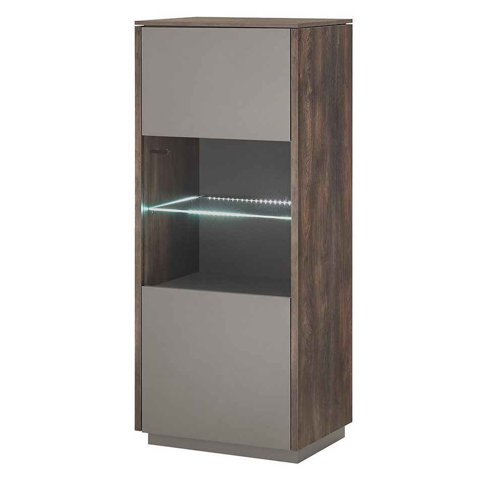 Lomadox Vitrine LAFAYETE-61 Highboard in Eiche mit anthrazit Lomadox Vitrine LAFAYETE-61 Highboard in Eiche mit anthrazit von Lomadox
