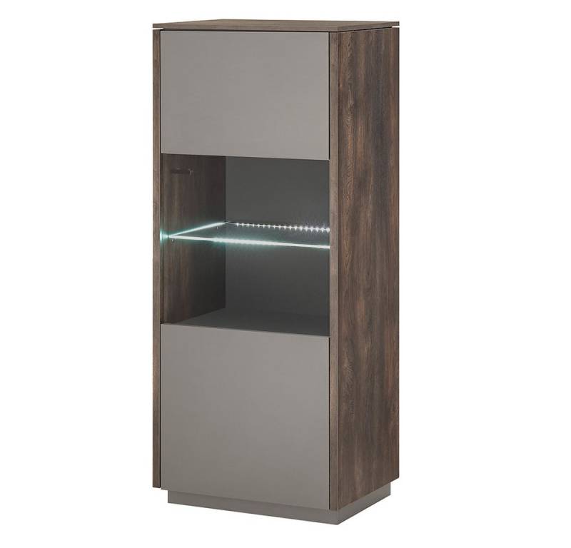 Lomadox Vitrine LAFAYETE-61 Highboard in Eiche mit anthrazit Lomadox Vitrine LAFAYETE-61 Highboard in Eiche mit anthrazit von Lomadox
