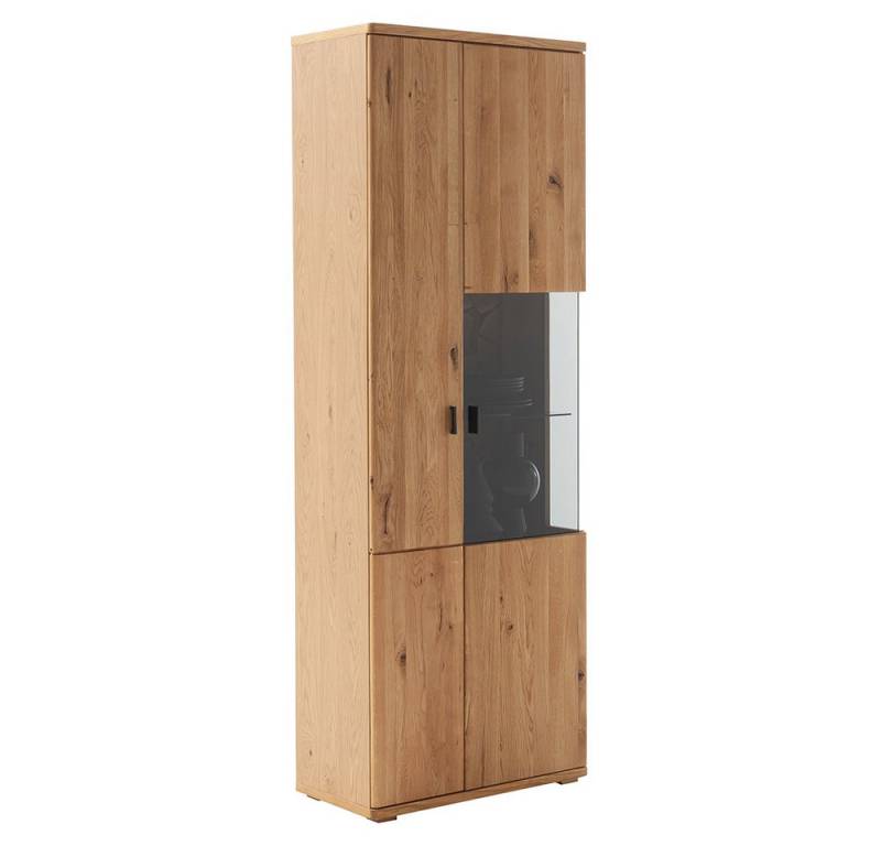 Lomadox Vitrine VELJE-05 75 cm breit, montiert, Eiche teilmassiv von Lomadox