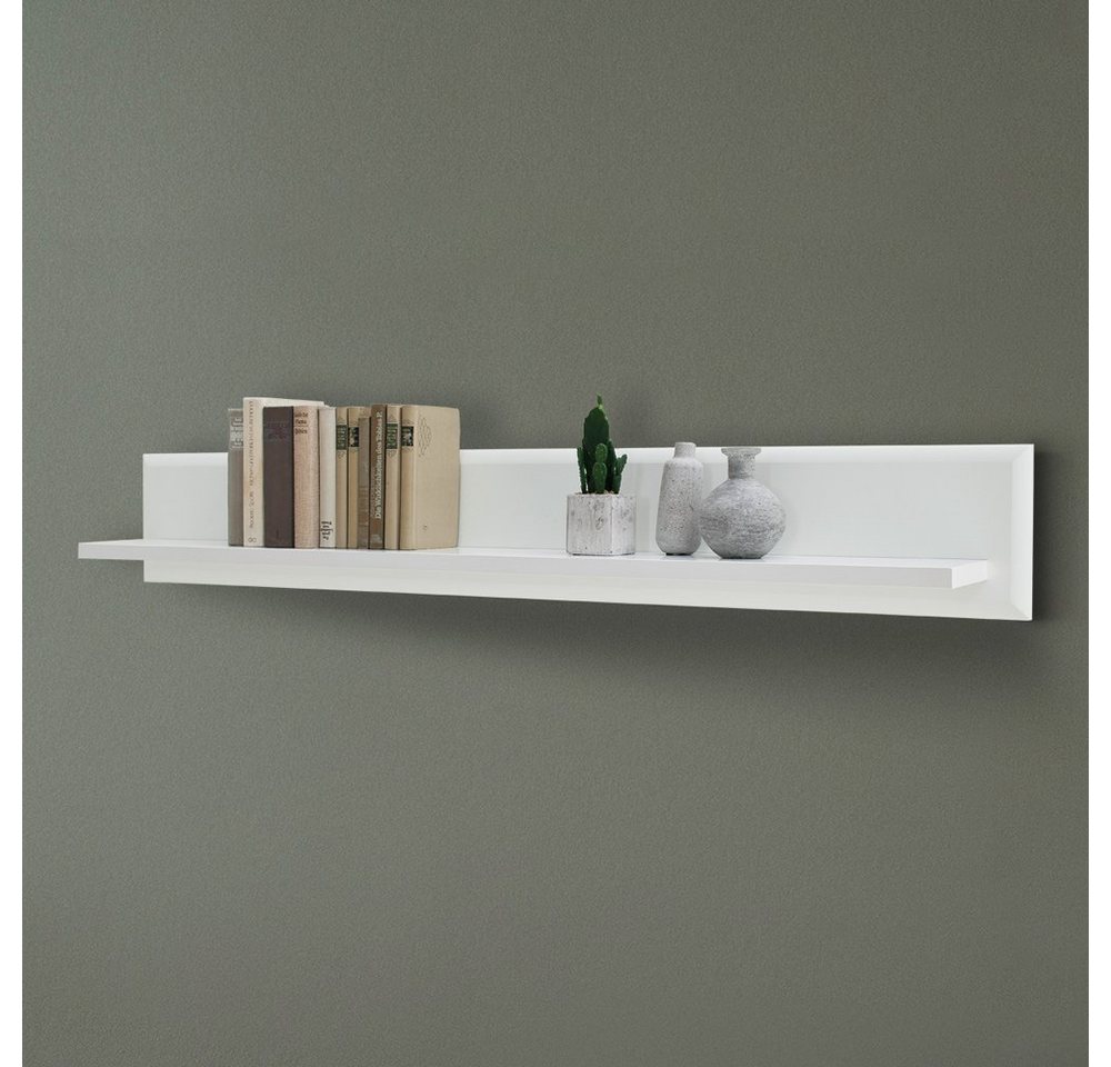 Lomadox Wandregal ALIA-05, weiß matt 150 cm, modern, Wandregal, Bücherregal, Bücherboard, Regal von Lomadox