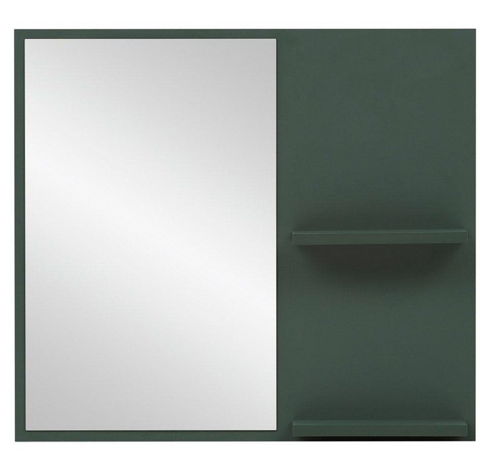 Lomadox Wandspiegel KELLA-80, Flur Garderobenspiegel Spiegel Ablage grün 67x60x12,2 cm von Lomadox