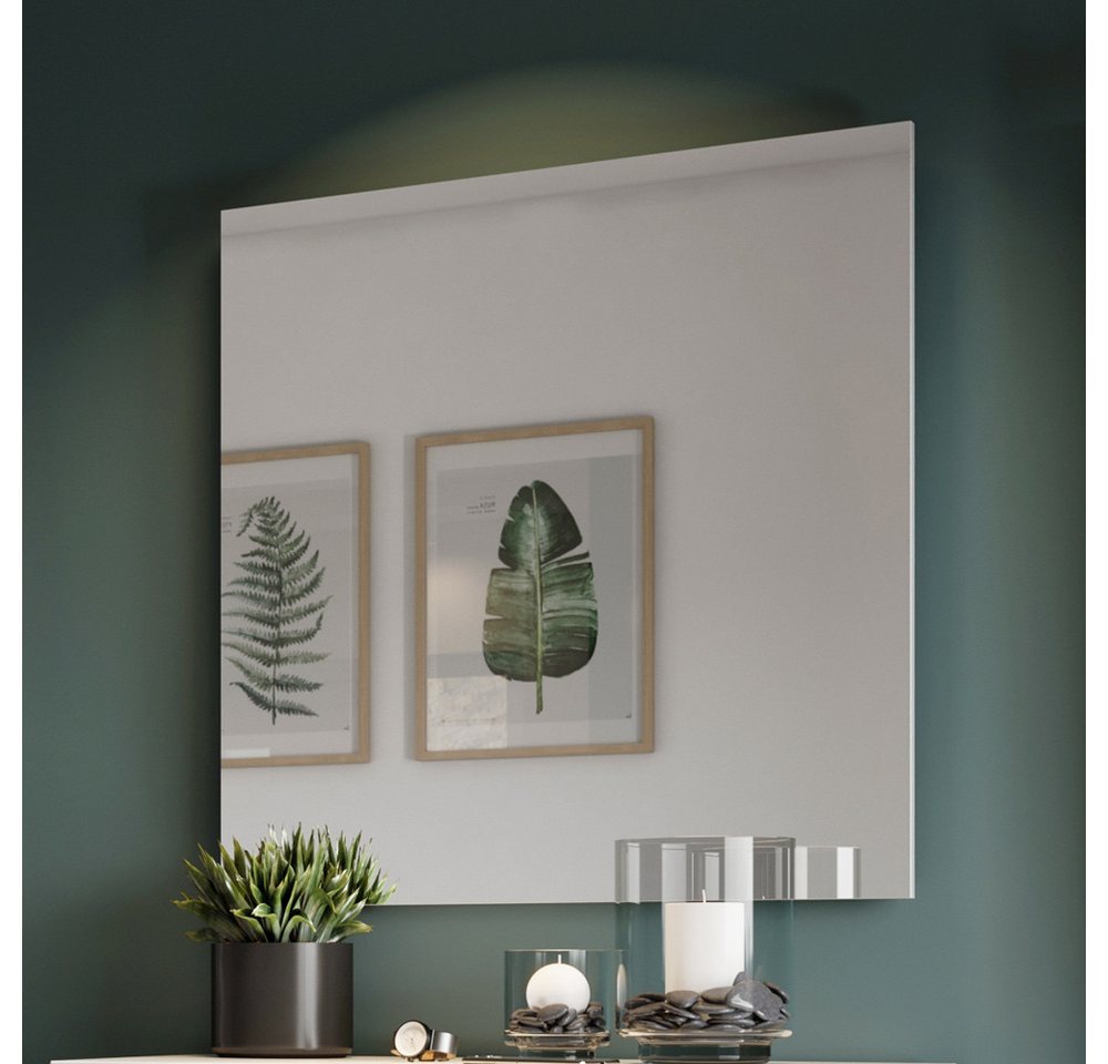 Lomadox Wandspiegel SAN MARINO-01, Garderobenspiegel, Spiegel, Flurspiegel, weiß, B/H/T: 75/80/3 cm von Lomadox