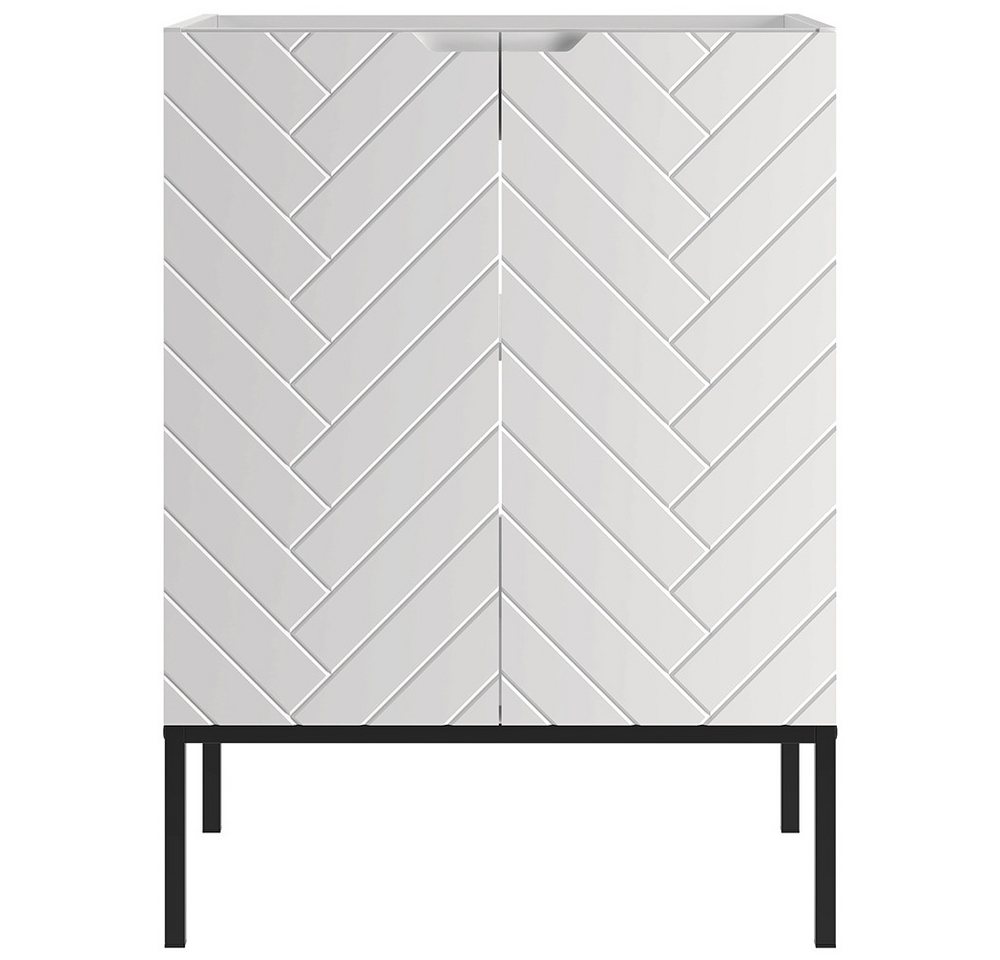 Lomadox Waschbeckenschrank ANGERA-140 Waschtischunterschrank Badezimmerschrank 60 cm breit modern in weiß Lomadox Waschbeckenschrank ANGERA-140 Waschtischunterschrank Badezimmerschrank 60 cm breit modern in weiß von Lomadox