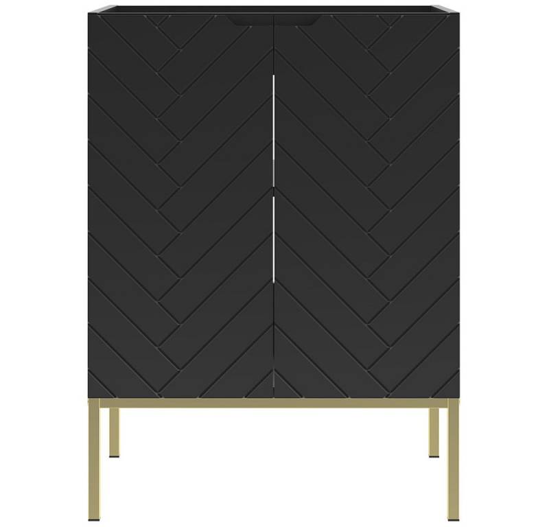 Lomadox Waschbeckenschrank ANGERA-140 Waschtischunterschrank Badezimmerschrank 60 cm breit modern schwarz Lomadox Waschbeckenschrank ANGERA-140 Waschtischunterschrank Badezimmerschrank 60 cm breit modern schwarz von Lomadox