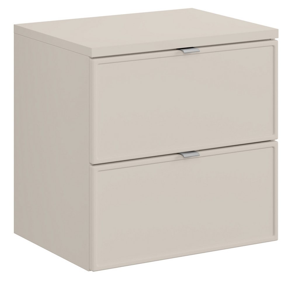 Lomadox Waschbeckenschrank BIBIONE-56 60 cm breit in kaschmir mit 2 Schubladen, wandhängend Lomadox Waschbeckenschrank BIBIONE-56 60 cm breit in kaschmir mit 2 Schubladen, wandhängend von Lomadox