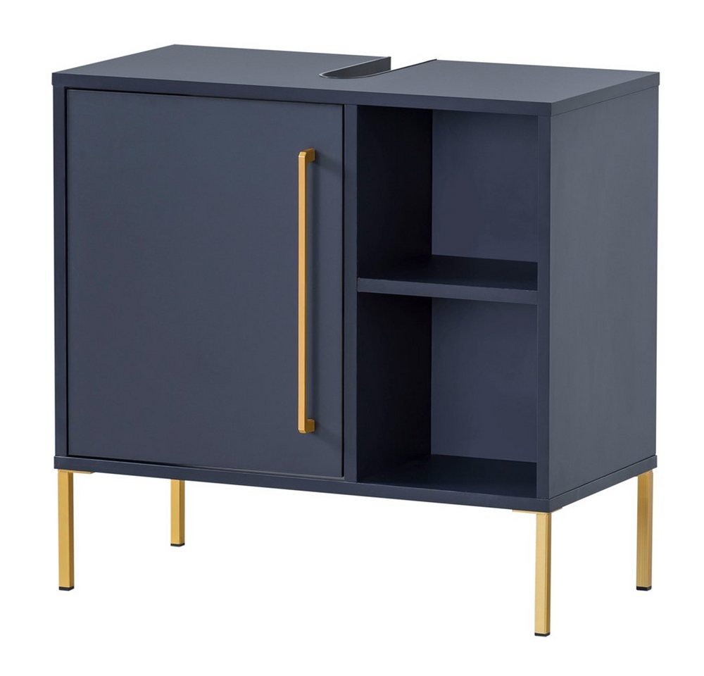 Lomadox Waschbeckenschrank KELLA-80 Bad Waschbeckenunterschrank in nachtblau, B/H/T: ca. 65,3/63,3/33,1 cm Lomadox Waschbeckenschrank KELLA-80 Bad Waschbeckenunterschrank in nachtblau, B/H/T: ca. 65,3/63,3/33,1 cm von Lomadox