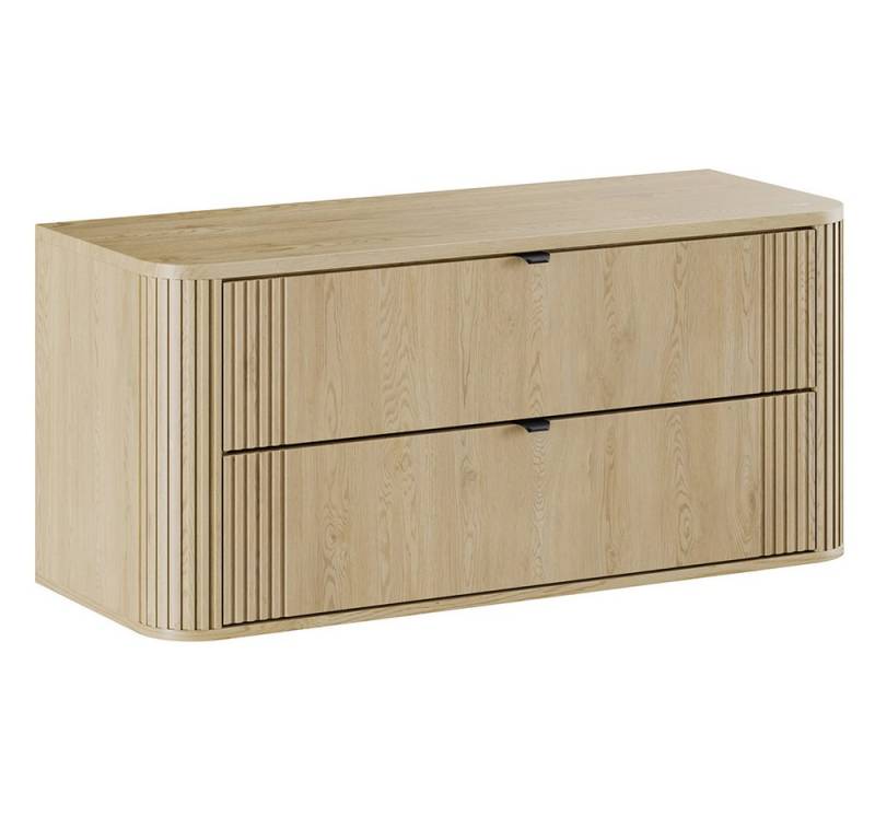 Lomadox Waschbeckenschrank OLIVA-56 Eiche Dekor gerillt 120 cm Metallgriffe Sofclose Waschtischplatte Lomadox Waschbeckenschrank OLIVA-56 Eiche Dekor gerillt 120 cm Metallgriffe Sofclose Waschtischplatte von Lomadox