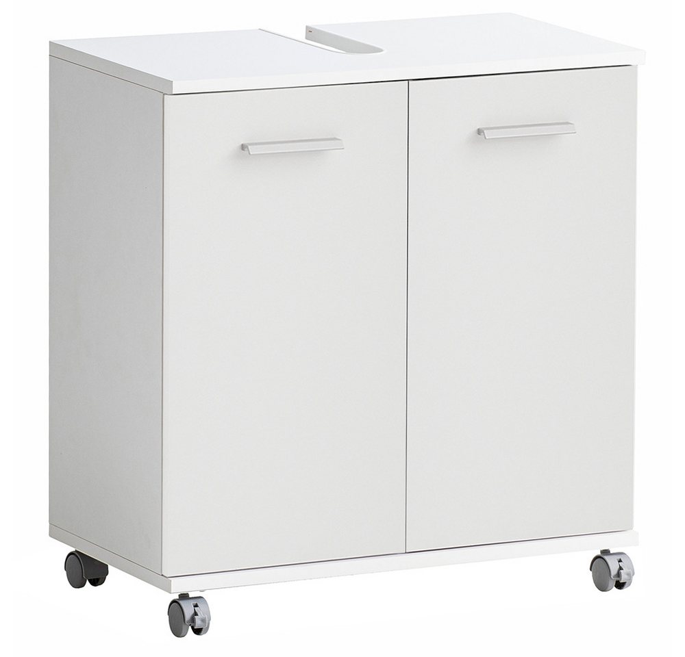 Lomadox Waschbeckenschrank PROVIDENCE-80 in weiß matt, 2-türig, rollbar, 60 cm breit Lomadox Waschbeckenschrank PROVIDENCE-80 in weiß matt, 2-türig, rollbar, 60 cm breit von Lomadox