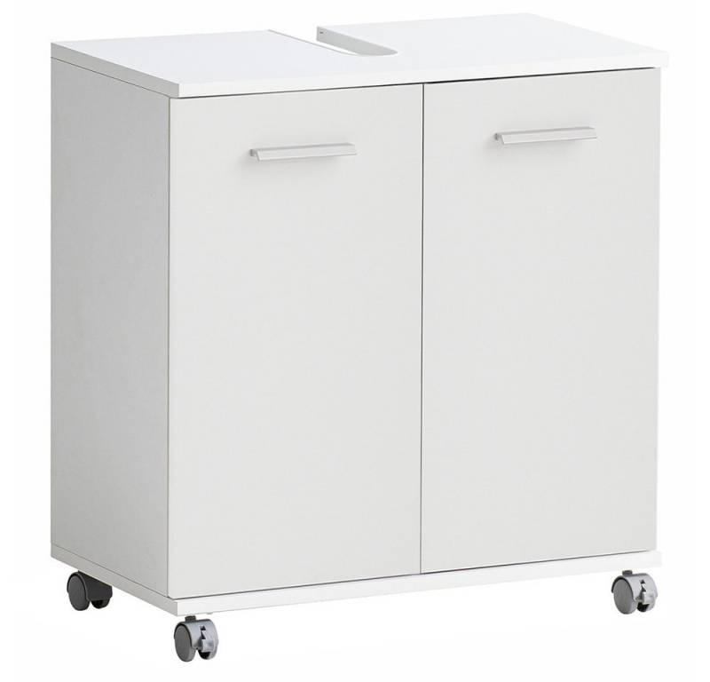 Lomadox Waschbeckenschrank PROVIDENCE-80 in weiß matt, 2-türig, rollbar, 60 cm breit Lomadox Waschbeckenschrank PROVIDENCE-80 in weiß matt, 2-türig, rollbar, 60 cm breit von Lomadox
