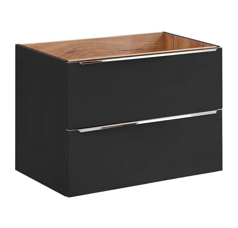 Lomadox Waschbeckenschrank TOSKANA-BLACK-56 Waschtischunterschrank 80cm in seidenmatt anthrazit B/H/T 80/57/46cm Lomadox Waschbeckenschrank TOSKANA-BLACK-56 Waschtischunterschrank 80cm in seidenmatt anthrazit B/H/T 80/57/46cm von Lomadox