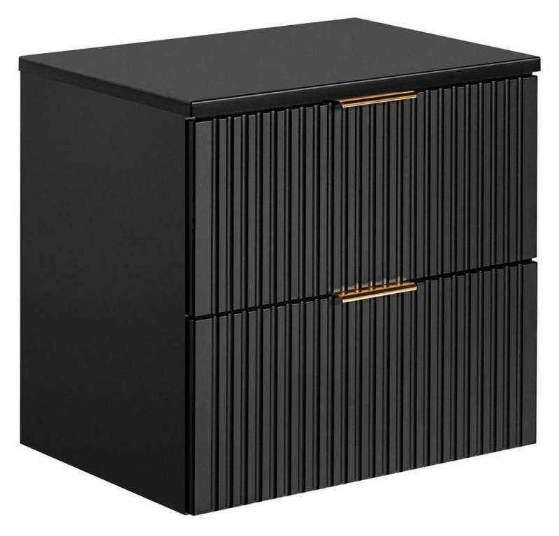 Lomadox Waschbeckenschrank ADELAIDE-56-BLACK schwarz mit gerillter Front 60,6/59,2/46,5 cm Lomadox Waschbeckenschrank ADELAIDE-56-BLACK schwarz mit gerillter Front 60,6/59,2/46,5 cm von Lomadox