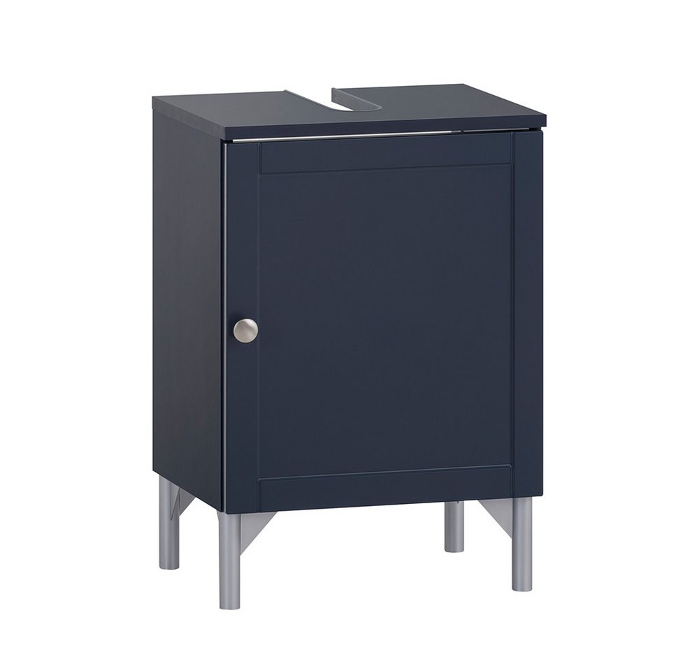 Lomadox Waschbeckenunterschrank JONA-80 Badschrank Unterschrank 40cm breit, 1 Tür, blau von Lomadox