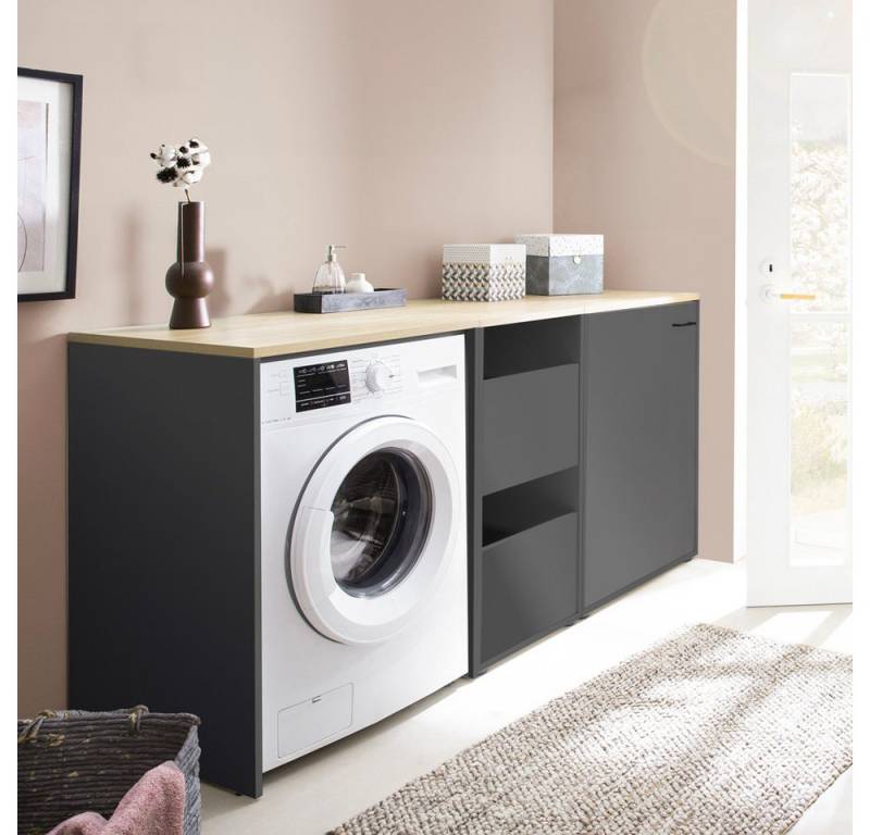 Lomadox Waschmaschinenumbauschrank STOBY-80 Hauswirtschaftsraum HWR Wäscheschrank Putzmittelschrank anthrazit grau Lomadox Waschmaschinenumbauschrank STOBY-80 Hauswirtschaftsraum HWR Wäscheschrank Putzmittelschrank anthrazit grau von Lomadox
