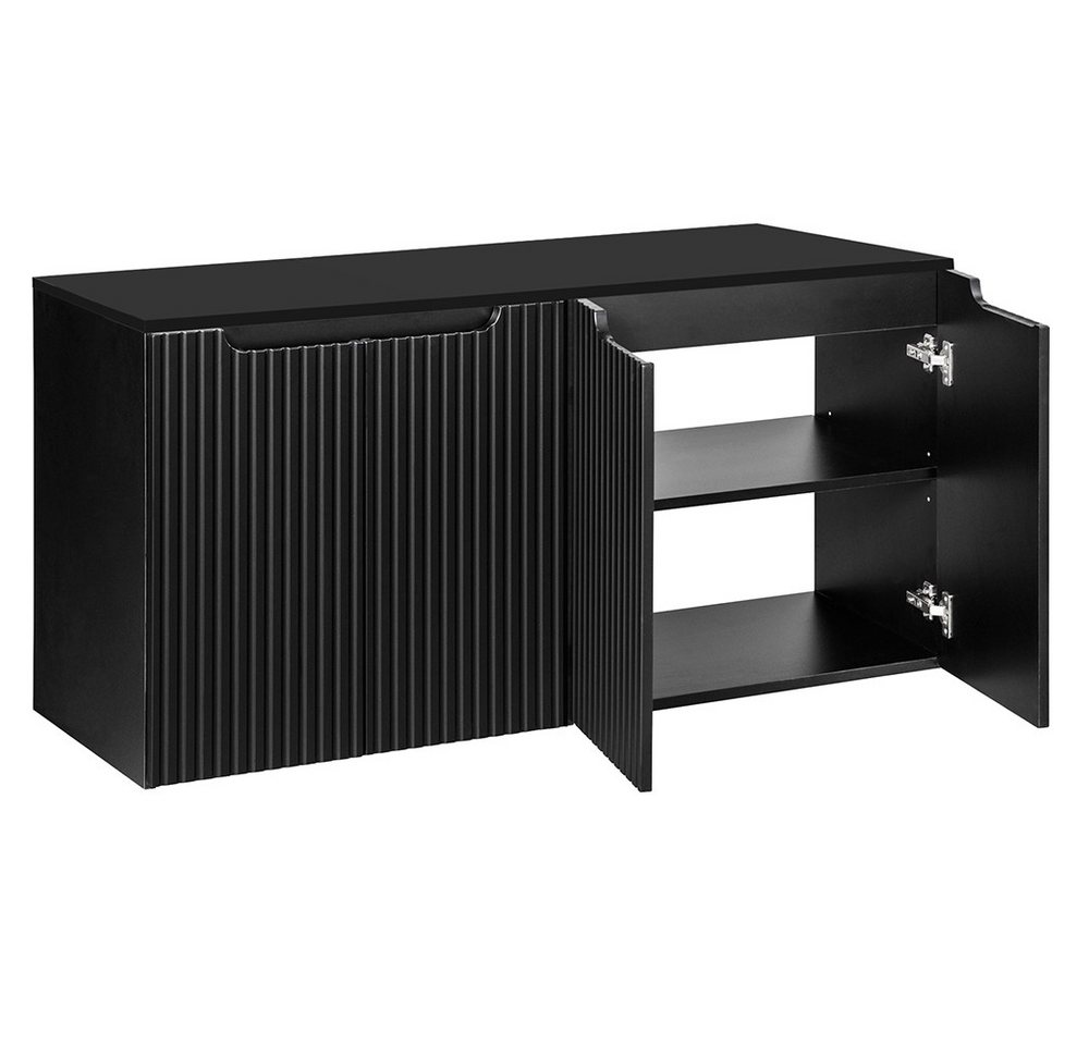 Lomadox Waschbeckenschrank NEWPORT-56-BLACK 120 cm Waschtisch-Unterschrank 40cm tief Badschrank schwarz 4 Türen Lomadox Waschbeckenschrank NEWPORT-56-BLACK 120 cm Waschtisch-Unterschrank 40cm tief Badschrank schwarz 4 Türen von Lomadox