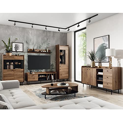 Lomadox Wohnwand mit Couchtisch und Sideboard in Eiche Nb. im angesagten Vintage Design Lomadox Wohnwand mit Couchtisch und Sideboard in Eiche Nb. im angesagten Vintage Design von Lomadox