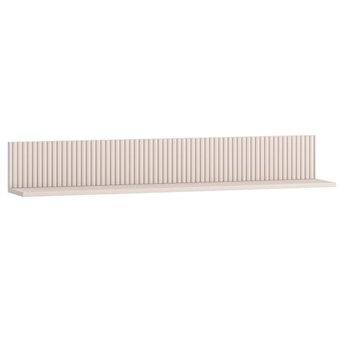 Lomadox Wohnzimmer-Wandboard 120 cm breit in Kaschmir matt Rillenoptik modern von Lomadox