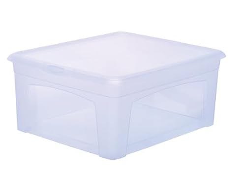 Lomatek Aufbewahrungsbox 18l mit Deckel, Kunststoff, transparent von Lomatek