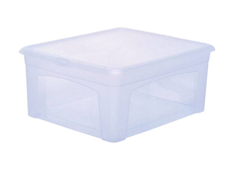 Lomatek Aufbewahrungsbox Aufbewahrungsbox, 18l mit Deckel, Kunststoff, transparent von Lomatek